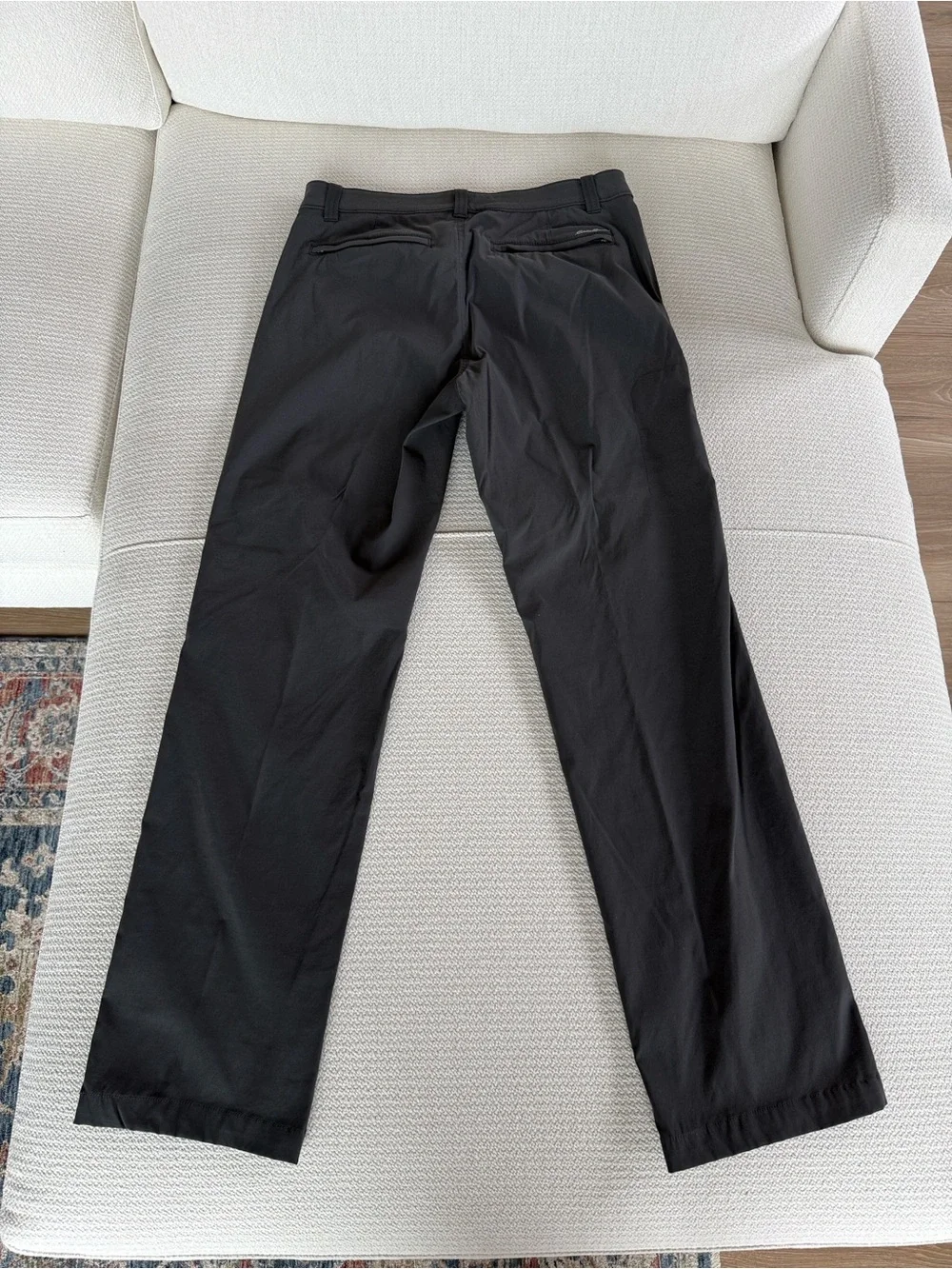 Eddie Bauer Men's Charcoal Travex Performance Pants - Picture 3 of 5